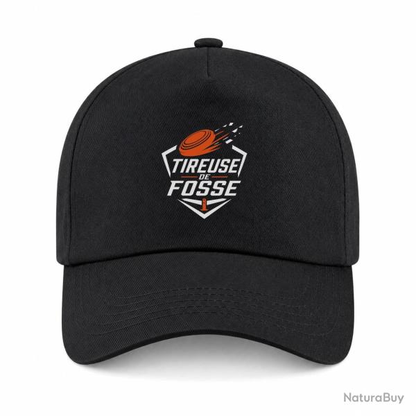 Casquette Ball Trap - Tireuse de fosse - Discipline plateau - Noir / Orange