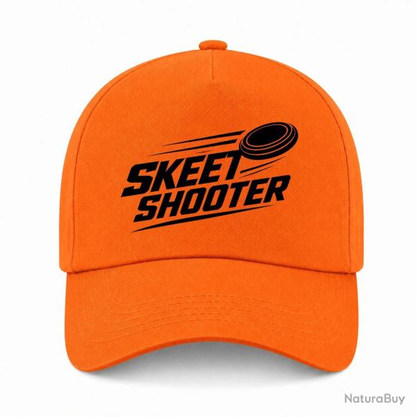Casquette Ball Trap - Skeet Shooter - Plateaux crois�s - Orange