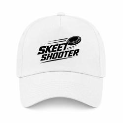 Casquette Ball Trap - Skeet Shooter - Plateaux crois&eacute;s - Blanc