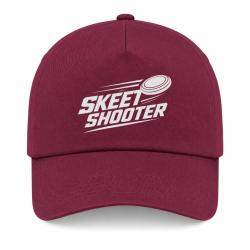 Casquette Ball Trap - Skeet Shooter - Plateaux crois&eacute;s - Bordeaux