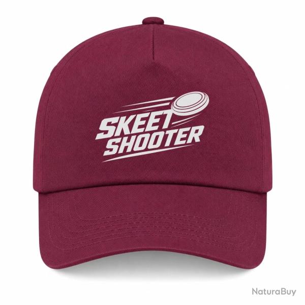 Casquette Ball Trap - Skeet Shooter - Plateaux crois�s - Bordeaux