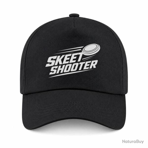 Casquette Ball Trap - Skeet Shooter - Plateaux crois�s - Noir