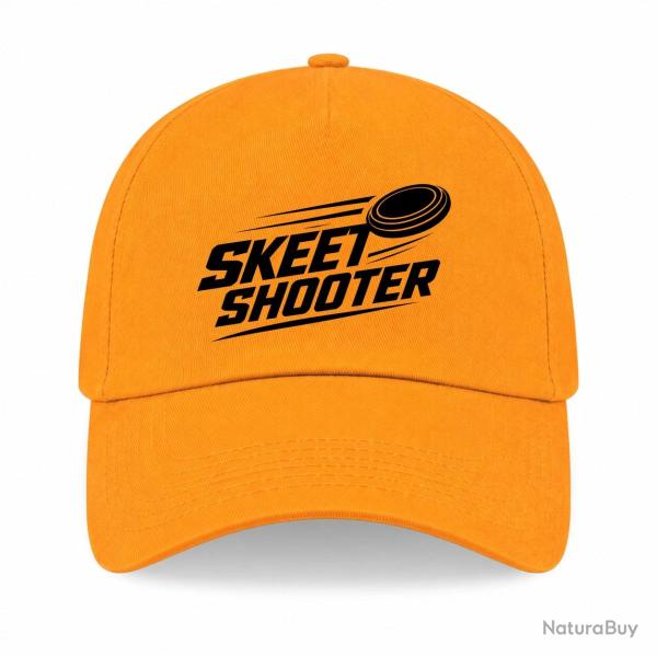 Casquette Ball Trap - Skeet Shooter - Plateaux crois�s - Jaune