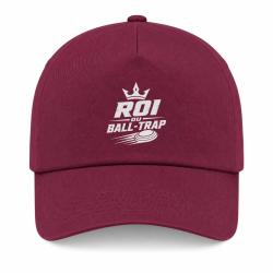 Casquette Ball Trap - Roi du Ball Trap - Couronne - Bordeaux