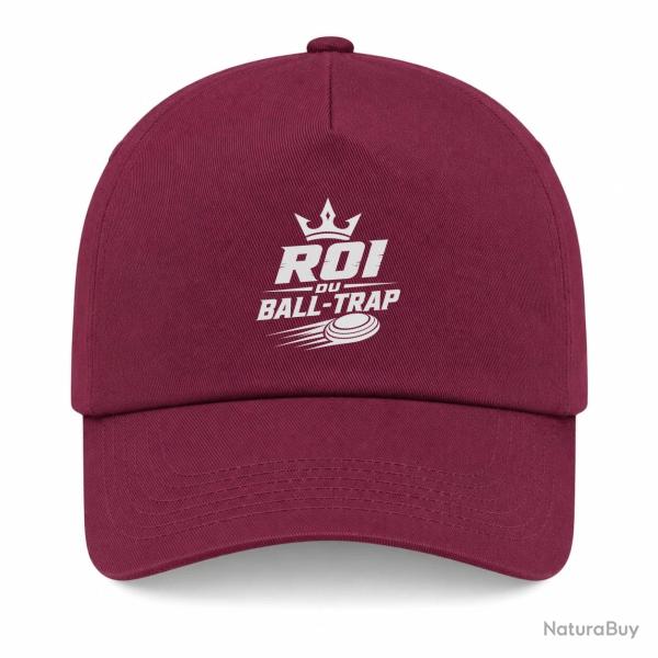 Casquette Ball Trap - Roi du Ball Trap - Couronne - Bordeaux