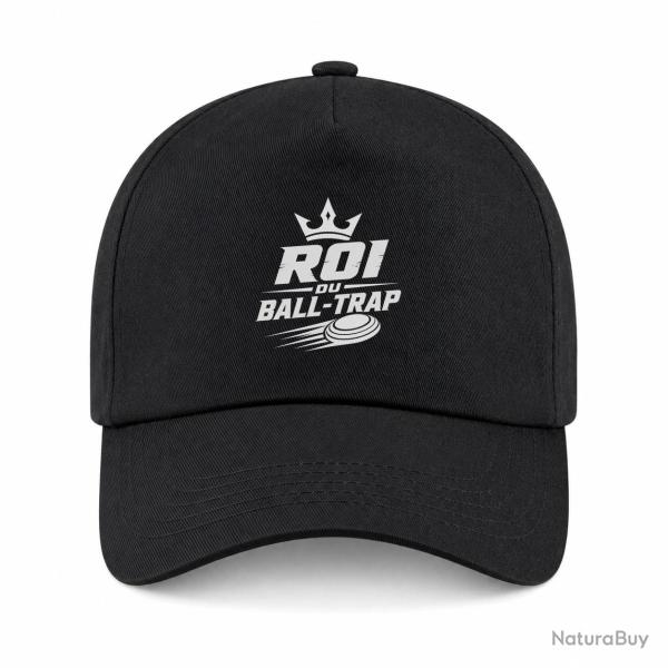 Casquette Ball Trap - Roi du Ball Trap - Couronne - Noir