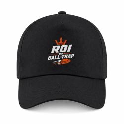 Casquette Ball Trap - Roi du Ball Trap - Couronne - Noir / Orange
