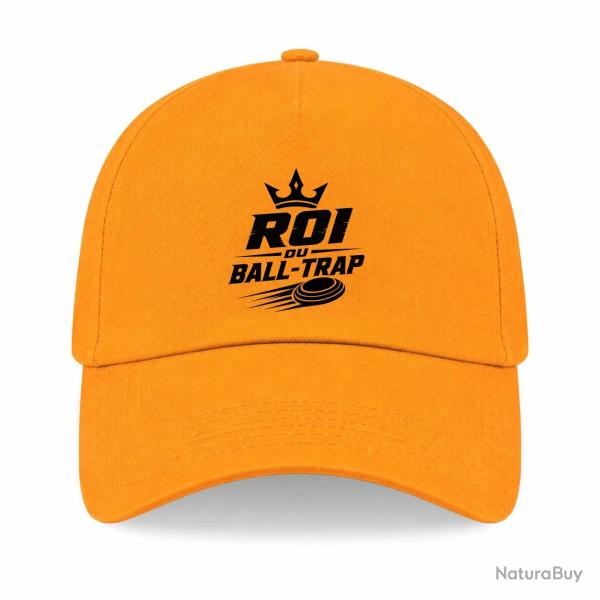 Casquette Ball Trap - Roi du Ball Trap - Couronne - Jaune