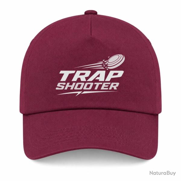 Casquette Ball Trap - Trap Shooter - Fusil sportif - Bordeaux