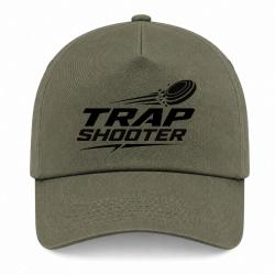 Casquette Ball Trap - Trap Shooter - Fusil sportif - Kaki / Noir