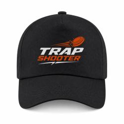 Casquette Ball Trap - Trap Shooter - Fusil sportif - Noir / Orange