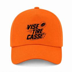 Casquette Ball Trap - Vise, tire, casse - S&eacute;quence de tir - Orange