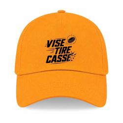 Casquette Ball Trap - Vise, tire, casse - S&eacute;quence de tir - Jaune
