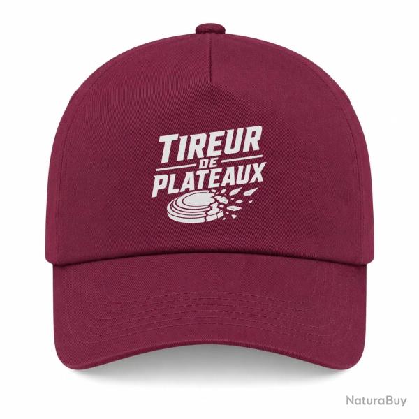 Casquette Ball Trap - Tireur de plateaux - Badge sportif - Bordeaux