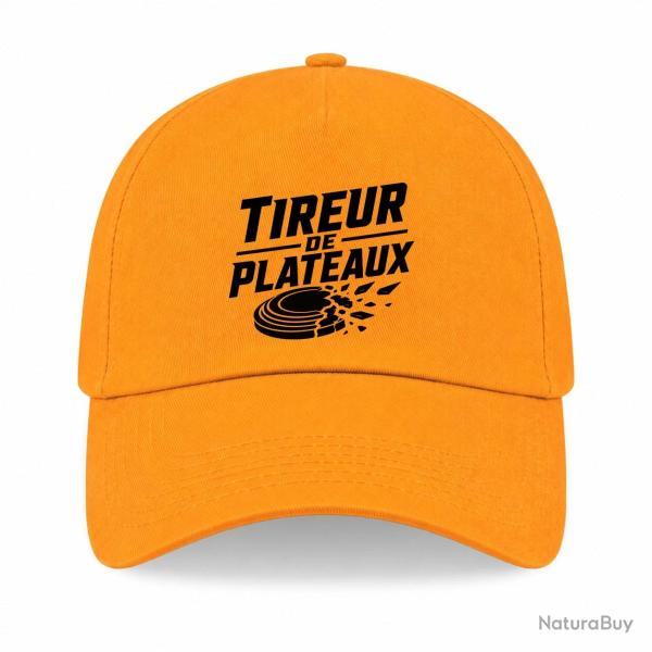 Casquette Ball Trap - Tireur de plateaux - Badge sportif - Jaune