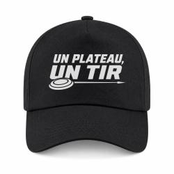 Casquette Ball Trap - Un plateau, un tir - Trajectoire parfaite - Noir