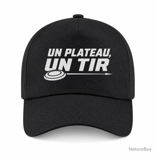 Casquette Ball Trap - Un plateau, un tir - Trajectoire parfaite - Noir
