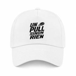 Casquette Ball Trap - Un Pull sinon rien - Slogan - Blanc