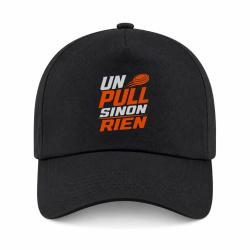 Casquette Ball Trap - Un Pull sinon rien - Slogan - Noir / Orange