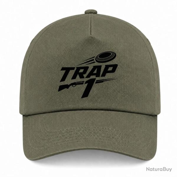 Casquette Ball Trap - Trap1 - S�rie de 25 - Kaki / Noir