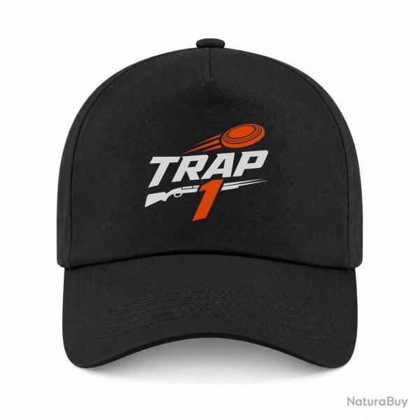 Casquette Ball Trap - Trap1 - S�rie de 25 - Noir / Orange