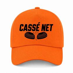 Casquette Ball Trap - Cass&eacute; net - Double plateau - Orange