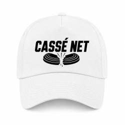 Casquette Ball Trap - Cass&eacute; net - Double plateau - Blanc