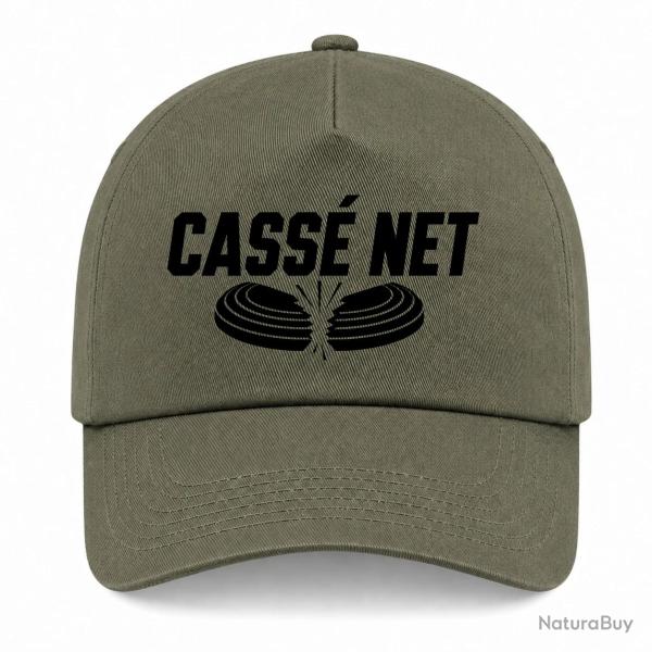 Casquette Ball Trap - Cass� net - Double plateau - Kaki / Noir
