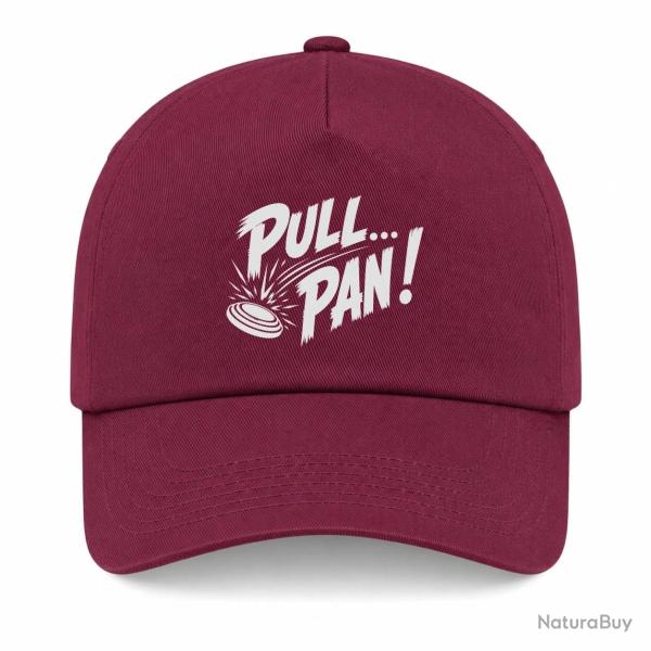Casquette Ball Trap - Pull Pan - Impact du plateau - Bordeaux