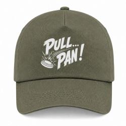 Casquette Ball Trap - Pull Pan - Impact du plateau - Kaki / Blanc
