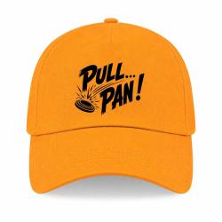 Casquette Ball Trap - Pull Pan - Impact du plateau - Jaune
