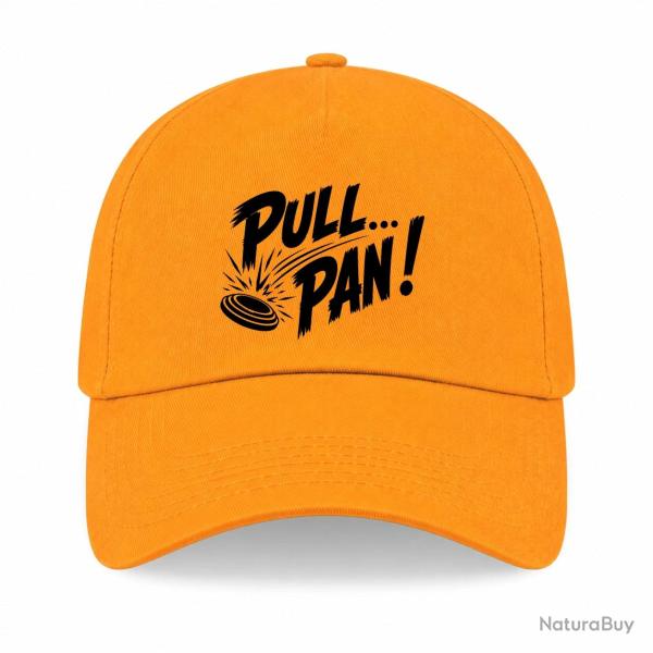 Casquette Ball Trap - Pull Pan - Impact du plateau - Jaune