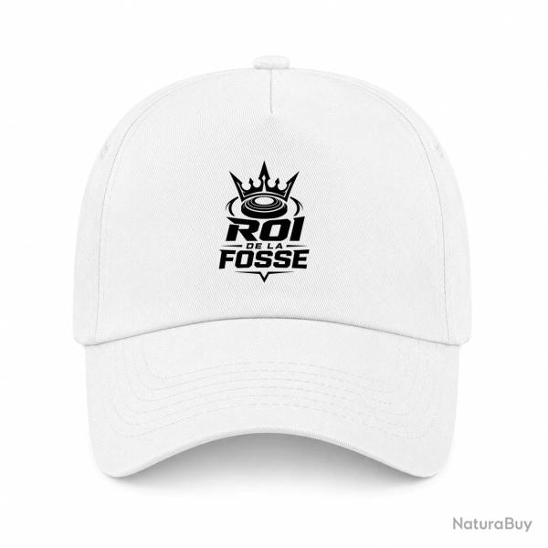 Casquette Ball Trap - Roi de la fosse - Tireur sportif - Blanc