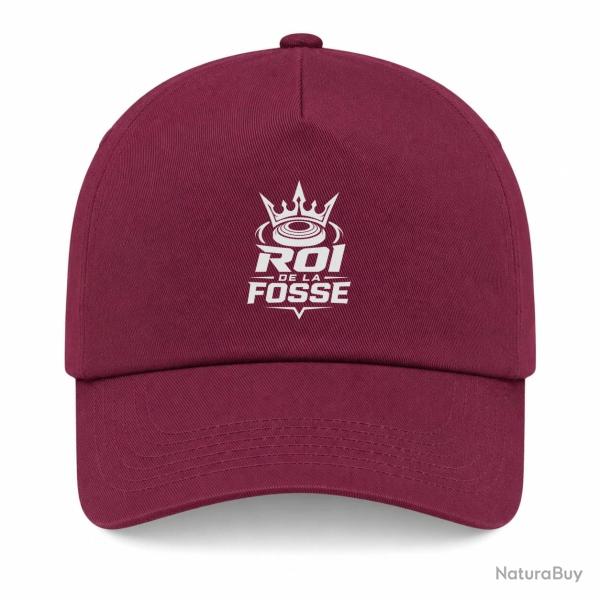 Casquette Ball Trap - Roi de la fosse - Tireur sportif - Bordeaux