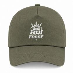 Casquette Ball Trap - Roi de la fosse - Tireur sportif - Kaki / Blanc