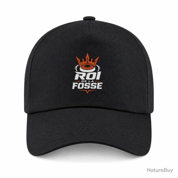 Casquette Ball Trap - Roi de la fosse - Tireur sportif - Noir / Orange