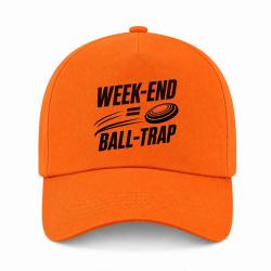 Casquette Ball Trap - Week-end Ball Trap - Stand et plateaux - Orange