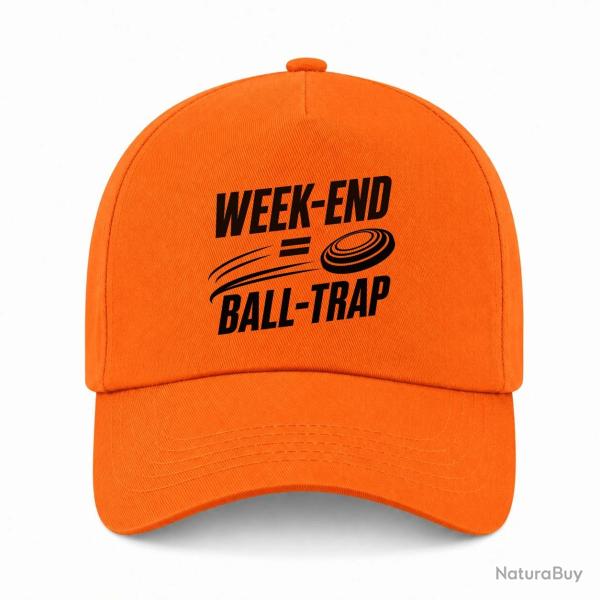 Casquette Ball Trap - Week-end Ball Trap - Stand et plateaux - Orange