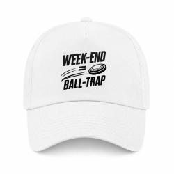 Casquette Ball Trap - Week-end Ball Trap - Stand et plateaux - Blanc