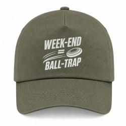 Casquette Ball Trap - Week-end Ball Trap - Stand et plateaux - Kaki / Blanc