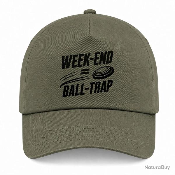 Casquette Ball Trap - Week-end Ball Trap - Stand et plateaux - Kaki / Noir