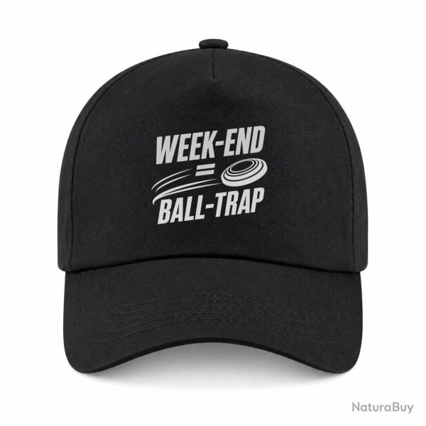 Casquette Ball Trap - Week-end Ball Trap - Stand et plateaux - Noir