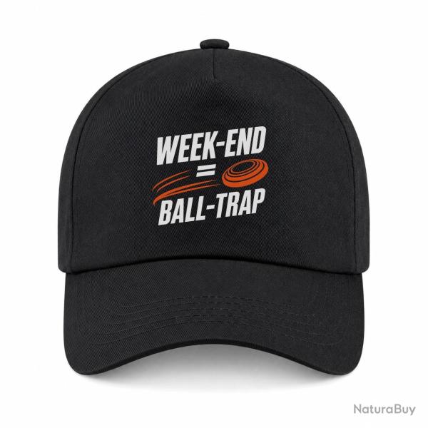 Casquette Ball Trap - Week-end Ball Trap - Stand et plateaux - Noir / Orange