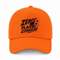 Casquette Ball Trap - Z&eacute;ro plateau &eacute;pargn&eacute; - Tireur d&eacute;termin&eacute; - Orange