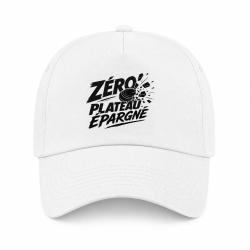 Casquette Ball Trap - Z&eacute;ro plateau &eacute;pargn&eacute; - Tireur d&eacute;termin&eacute; - Blanc
