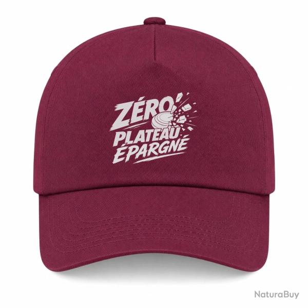 Casquette Ball Trap - Z�ro plateau �pargn� - Tireur d�termin� - Bordeaux