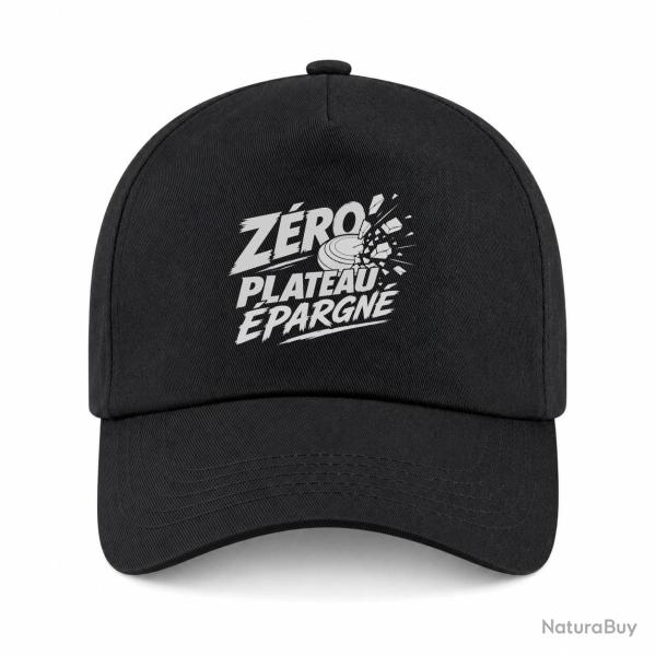 Casquette Ball Trap - Z�ro plateau �pargn� - Tireur d�termin� - Noir