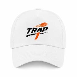 Casquette Ball Trap - Trap1 - S&eacute;rie de 25 - Blanc / Orange