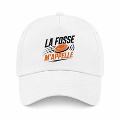 Casquette Ball Trap - La fosse m'appelle - Passion - Blanc / Orange