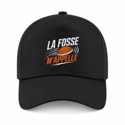 Casquette Ball Trap - La fosse m'appelle - Passion - Noir / Orange